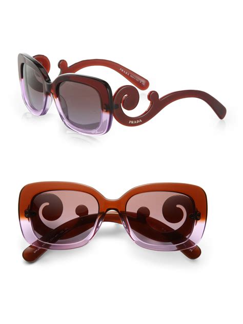 prada baroque square eyeglasses|prada baroque sunglasses for women.